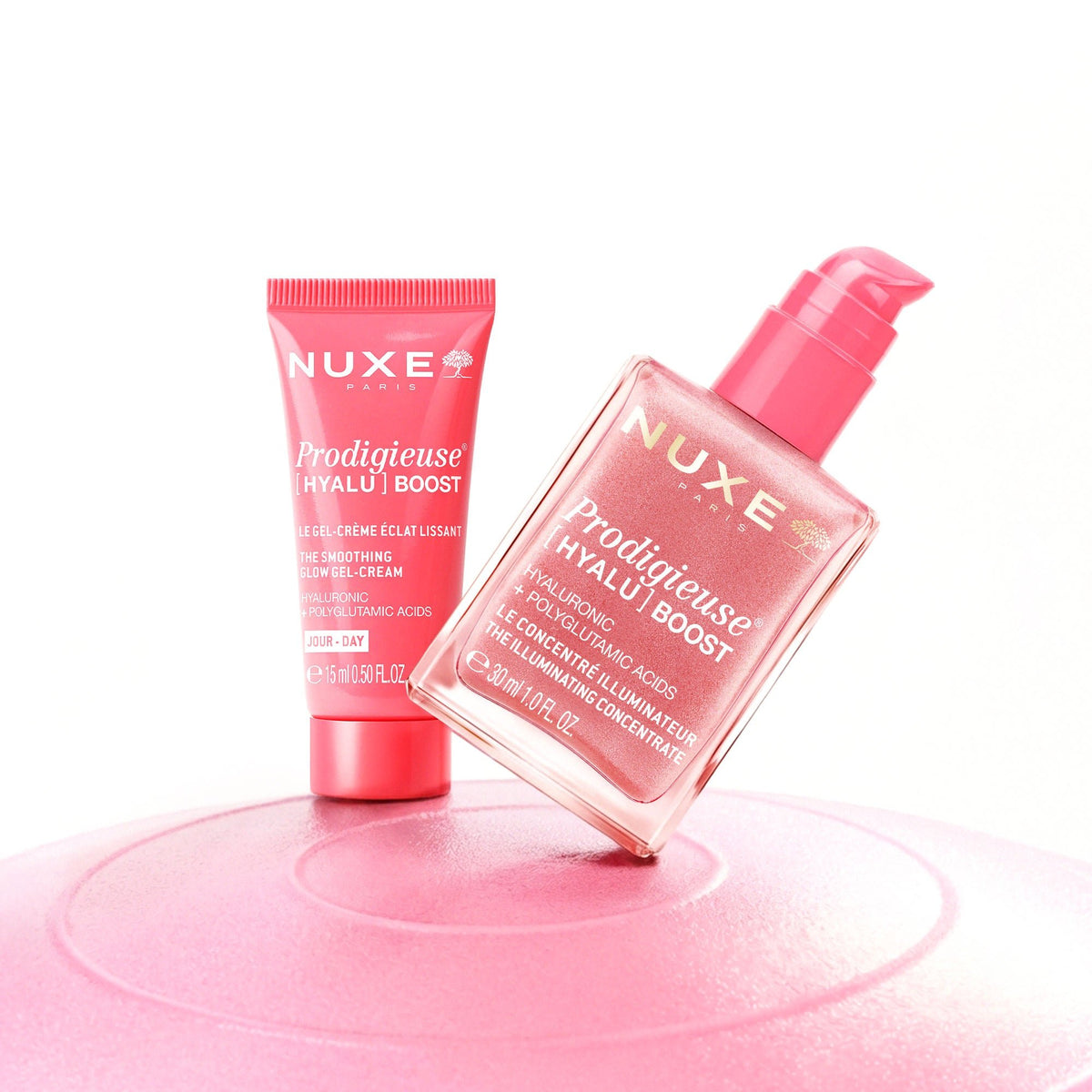 Duo découverte - Concentré Illuminateur & Gel - Crème Éclat Lissant 15 ml Offert - NUXE