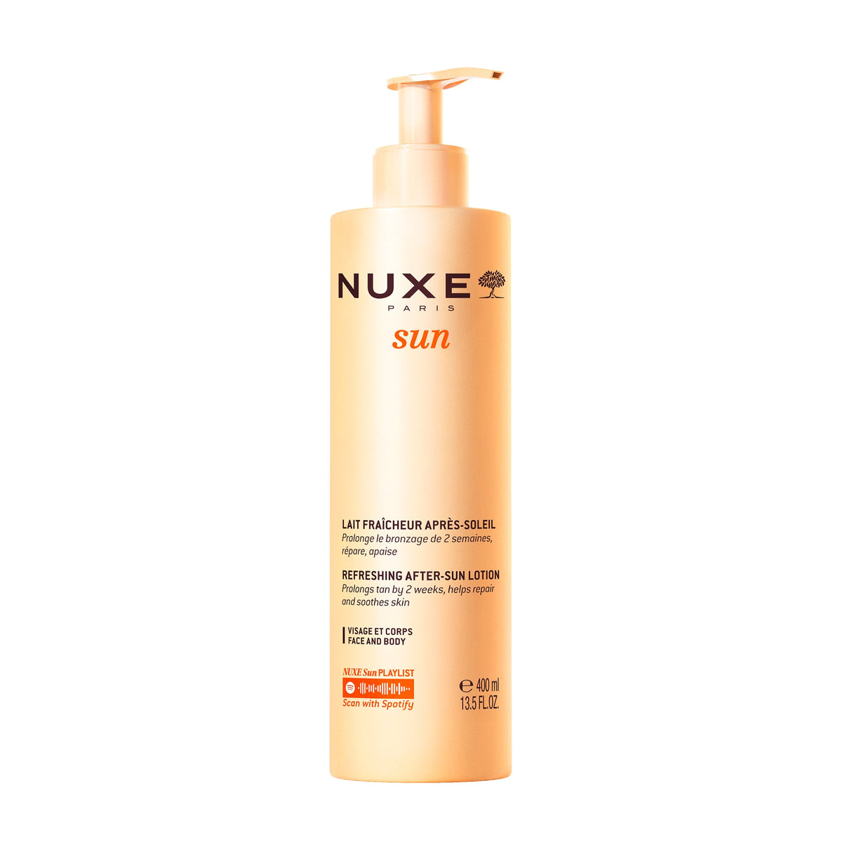Lait Fraicheur Après - Soleil visage et corps 400 ml - Formule originale - NUXE