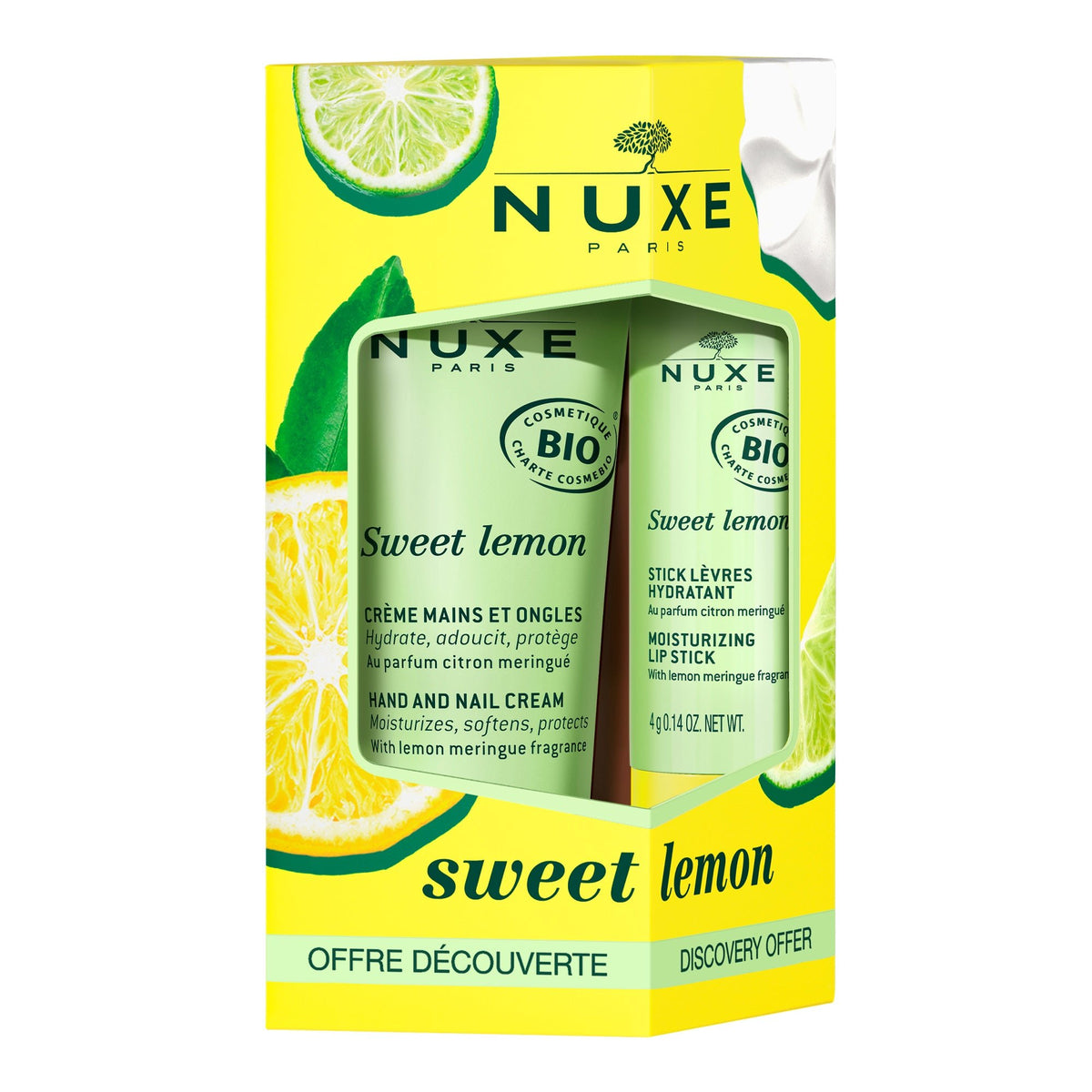 Duo gourmand mains et lèvres Sweet Lemon - NUXE