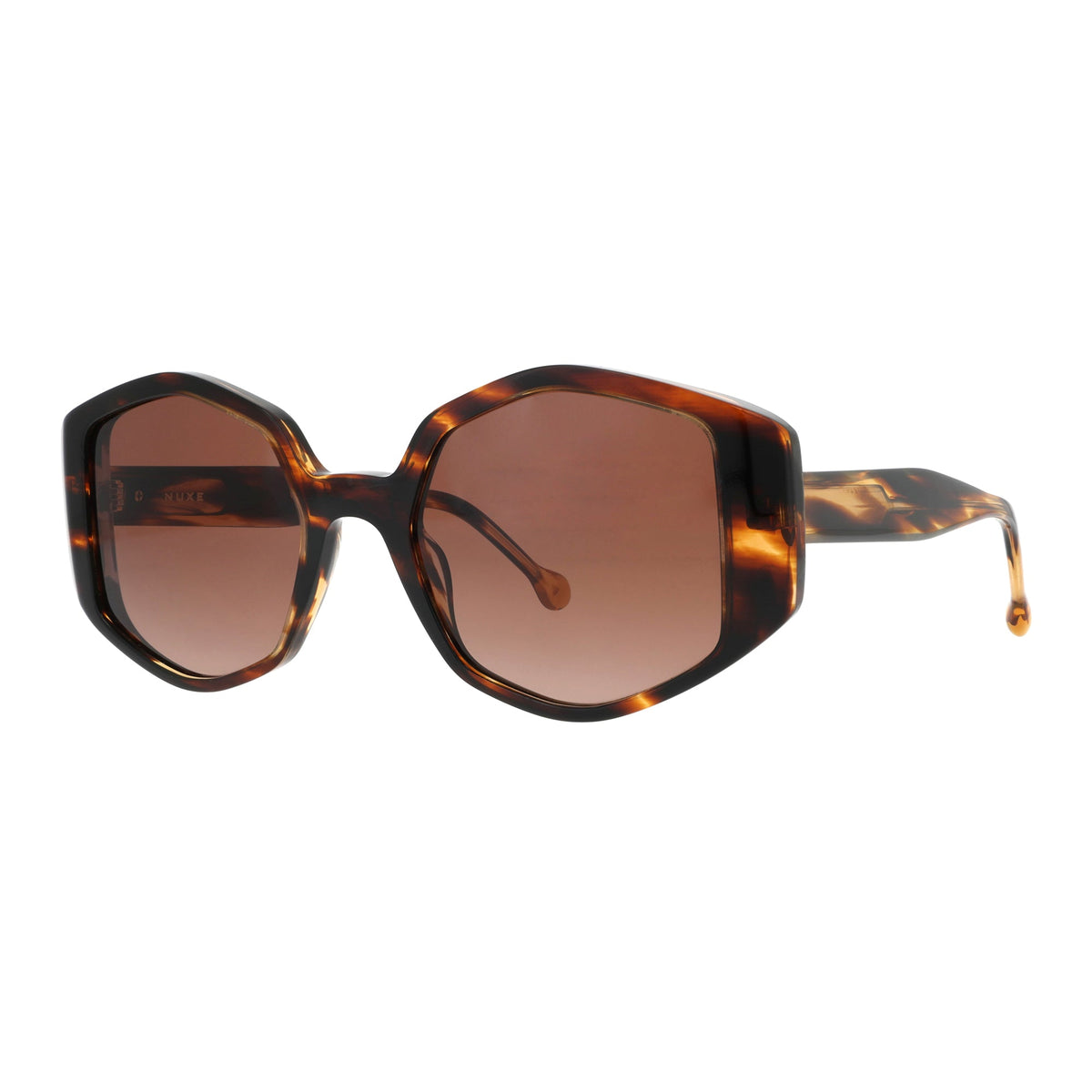 Lunettes de soleil Iconic Amande - Ecaille Marron et Miel - NUXE