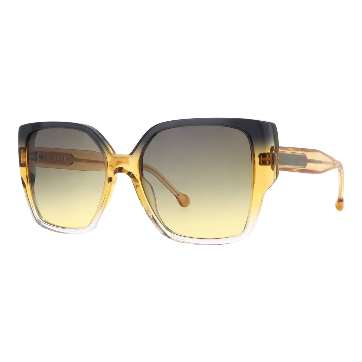Lunettes de soleil Iconic carrée - Dégradé Gris Jaune - NUXE