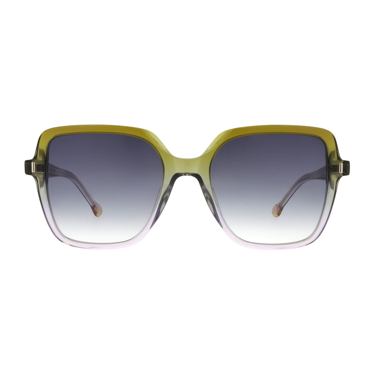 Lunettes de soleil Soyeuse - Dégradé Kaki Gris Violet - NUXE