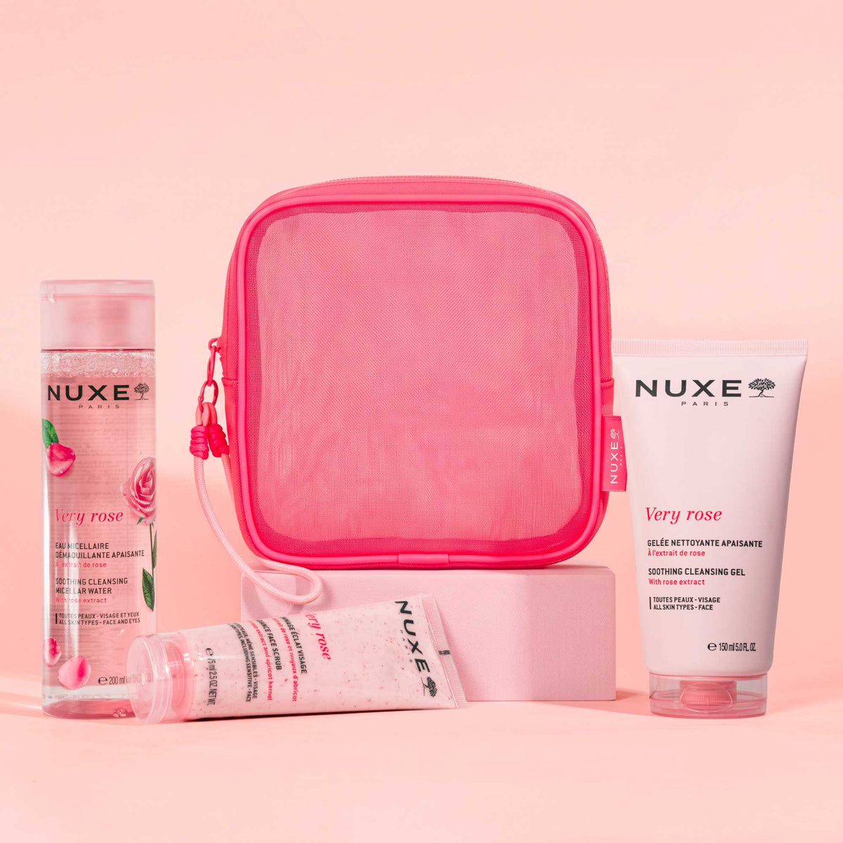 Routine Exfoliante et Nettoyante Visage, Very Rose - NUXE